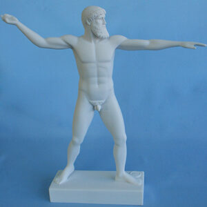 Poseidon ready to throw his trident in White color