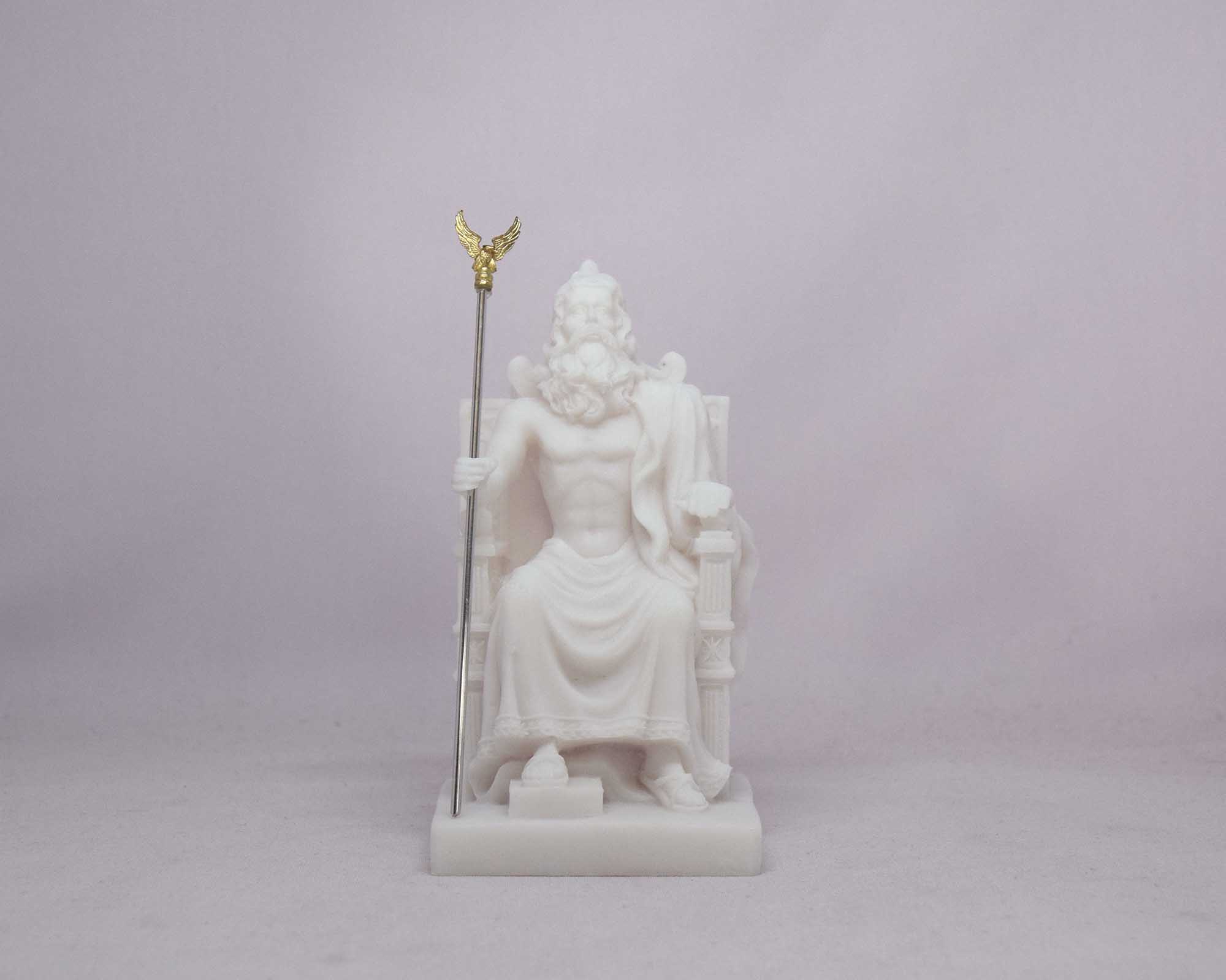 772-A1 Zeus sitting on his throne in White color