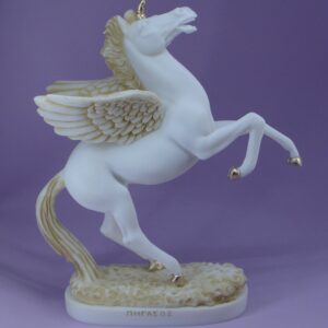 The statue of Pegasus in Patina color