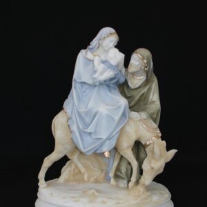 The statue of The Holy Family in color