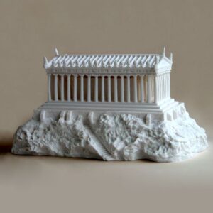 The statue of Parthenon Type 2 in White color