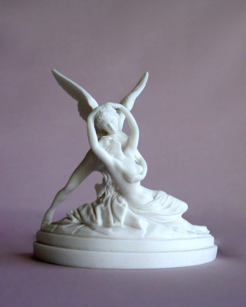 Psyche revived by Cupid's kiss replica status in White color