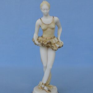 A statue of a young Ballet dancer - Ballerina - Type 2 in Patina color