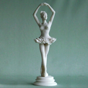 A statue of a young Ballet dancer - Ballerina - Type 3 in White color
